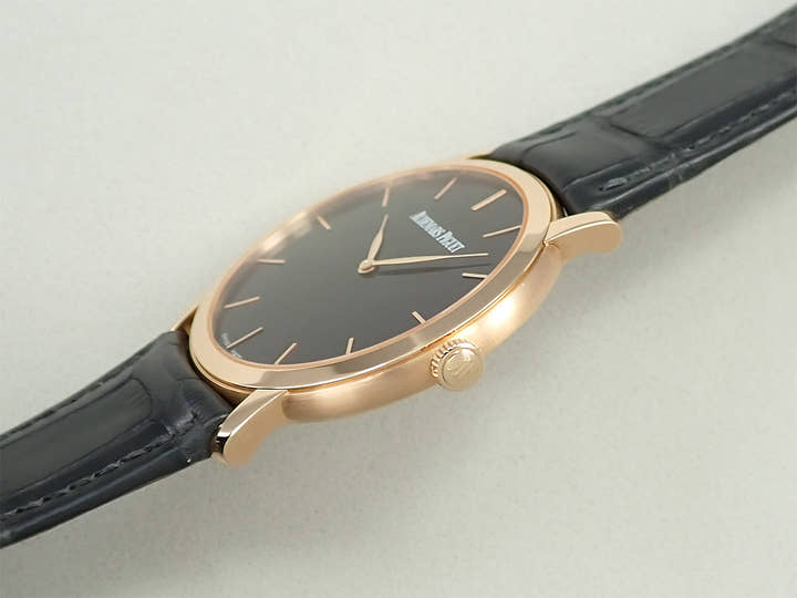 オーデマピゲ ジュール オーデマ エクストラシン Ref.15180OR.OO.A002CR.01 ピンクゴールド ブラック文字盤