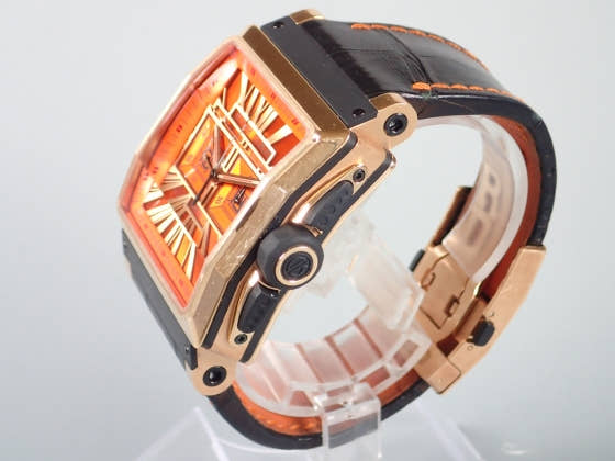 ロジェデュブイ キングスクエア Ref.KS40-78-51-00/0OR00/B オレンジ文字盤 中古 kingsquare