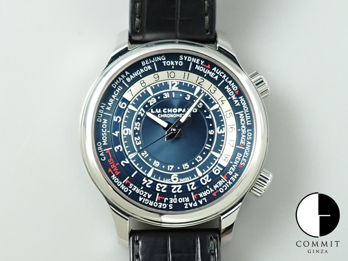 Chopard LUC Time Traveler One Ref.168574-3003 Blue Dial Used HF358412