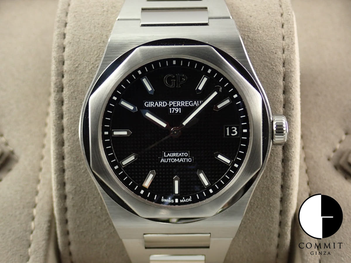 Girard-Perregaux Laureato Ref. 81010-11-635-11A Black Dial Used CKY55X21