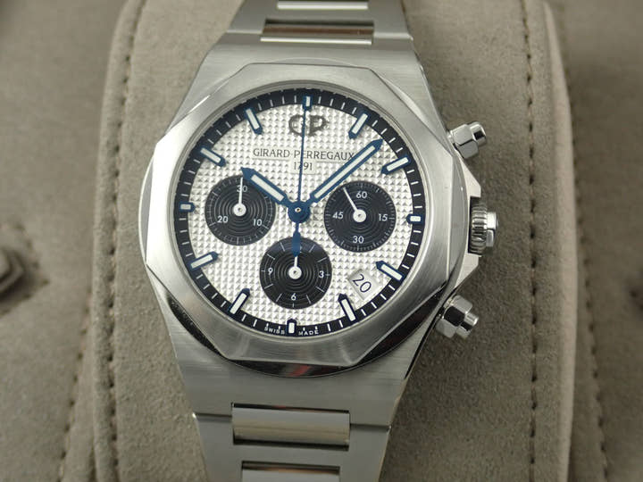 ジラールペルゴ ロレアート Ref.81040-11-131-11A シルバー文字盤 中古 laureato-19