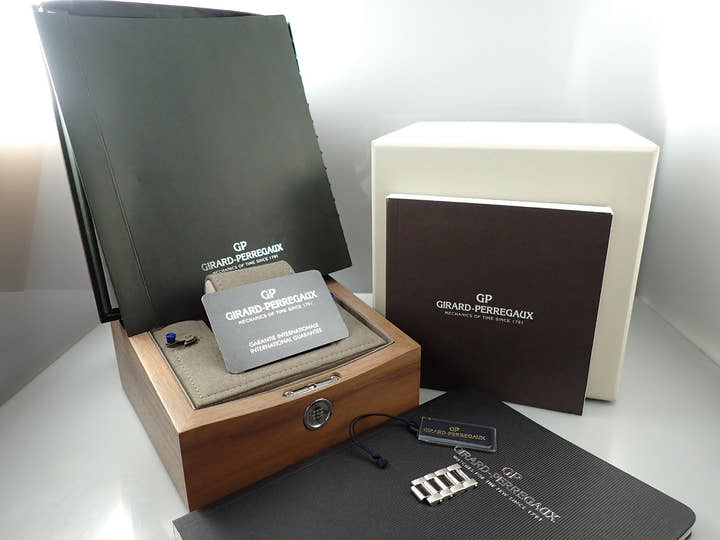 ジラールペルゴ ロレアート Ref.81000-11-431-11A ブルー文字盤 美品 4CT7247W