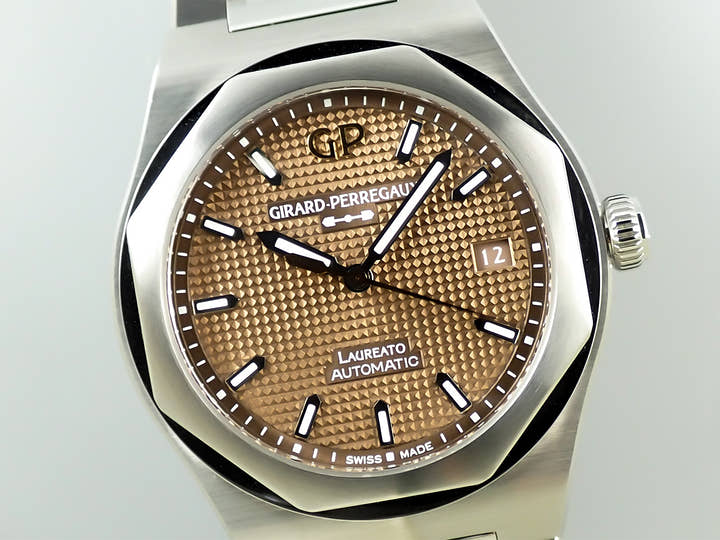 ジラールペルゴ ロレアート Ref.81005-11-3154-1CM コッパー文字盤 美品 526S426X