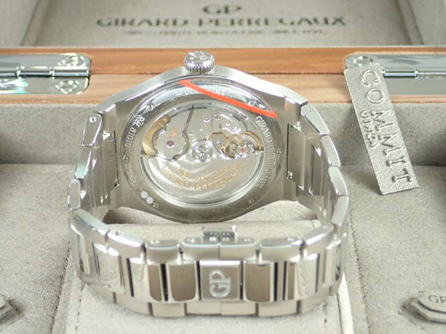 ジラールペルゴ ロレアート Ref.81010-11-431-11A ブルー文字盤 中古 laureato-4