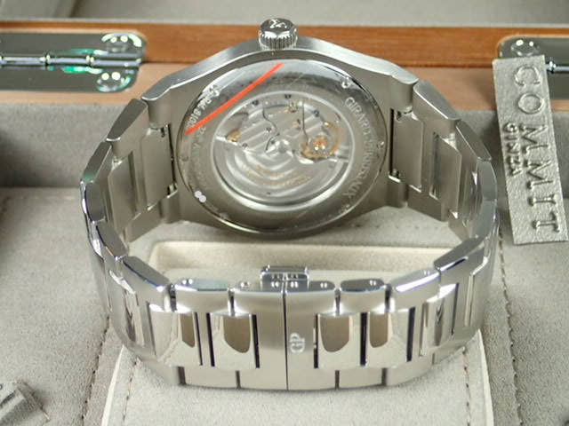 ジラールペルゴ ロレアート Ref.81000-11-431-11A ブルー文字盤 美品 laureato-6