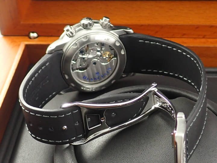 ブランパン レマン フライバック クロノグラフ Ref.2885F-11B30-53B ブラック文字盤 美品 27FF8A5V