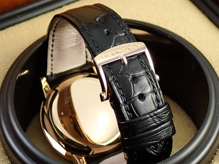 ブランパン レマン トリプルカレンダー ムーンフェイズ Ref.B3563 3618 A53 シルバー文字盤 美品 4UU87A53