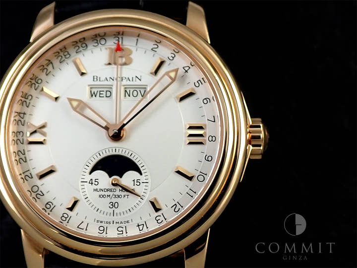 ブランパン レマン トリプルカレンダー ムーンフェイズ Ref.B3563 3618 A53 シルバー文字盤 美品 4UU87A53