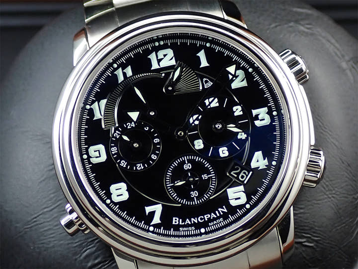 ブランパン レマン GMTアラーム Ref.2041-1130M-71 ブラック文字盤 中古 WSUT3K06
