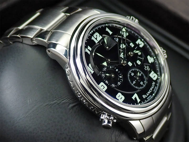 ブランパン レマン GMTアラーム Ref.2041-1130M-71 ブラック文字盤 中古 WSUT3K06