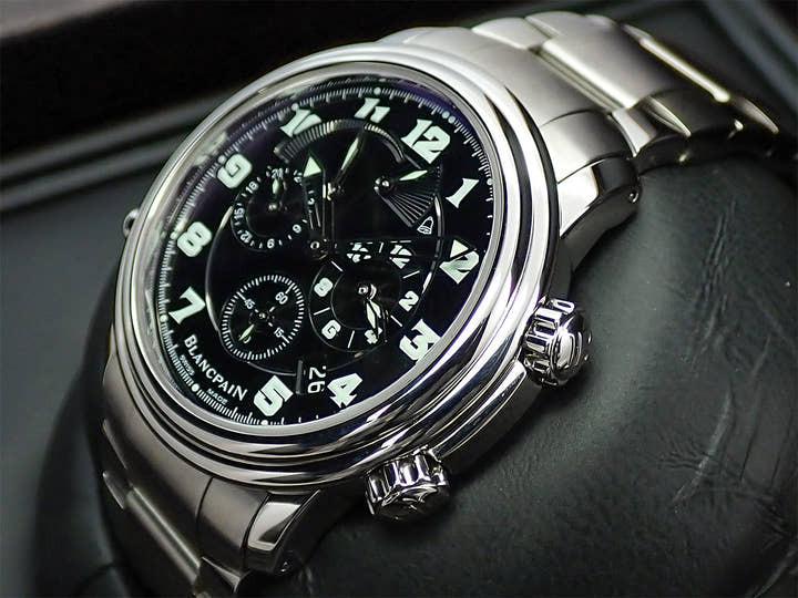 ブランパン レマン GMTアラーム Ref.2041-1130M-71 ブラック文字盤 中古 WSUT3K06