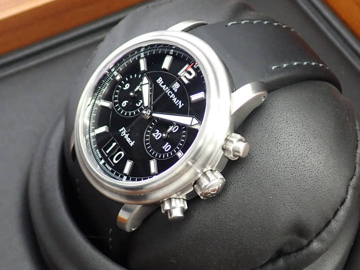 ブランパン レマン フライバック クロノグラフ Ref.2885F-11B30-53B ブラック文字盤 美品 YU8WXY66