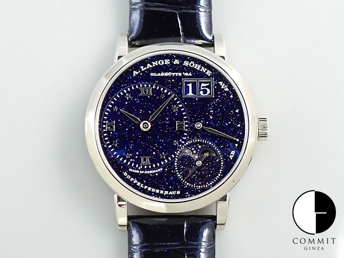 A.ランゲ&ゾーネ リトル ランゲ1 ムーンフェイズ Ref.182.086 ブルー文字盤 未使用 K1008955