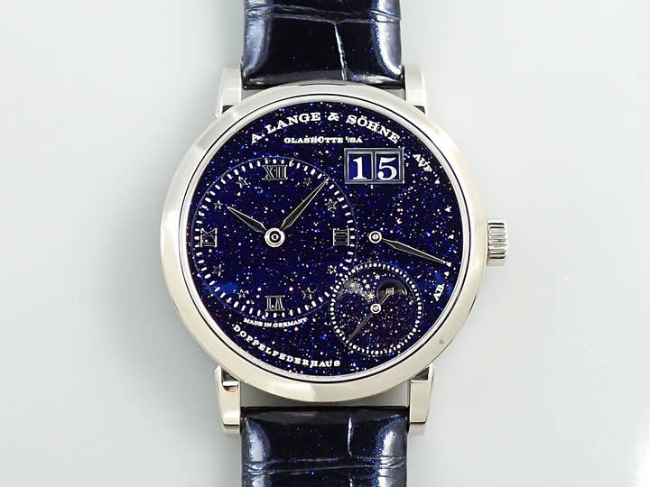 A.ランゲ&ゾーネ リトル ランゲ1 ムーンフェイズ Ref.182.086 ブルー文字盤 未使用 K1008955
