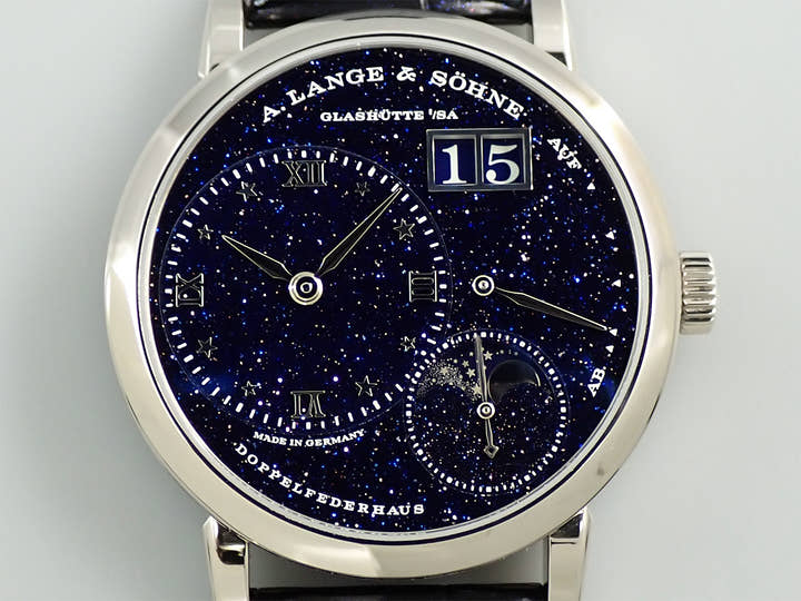A.ランゲ&ゾーネ リトル ランゲ1 ムーンフェイズ Ref.182.086 ブルー文字盤 未使用 K1008955