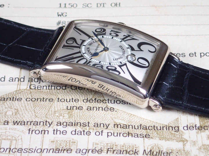 フランクミュラー ロングアイランド Ref.1150SCDT シルバー文字盤 中古 long-island-2