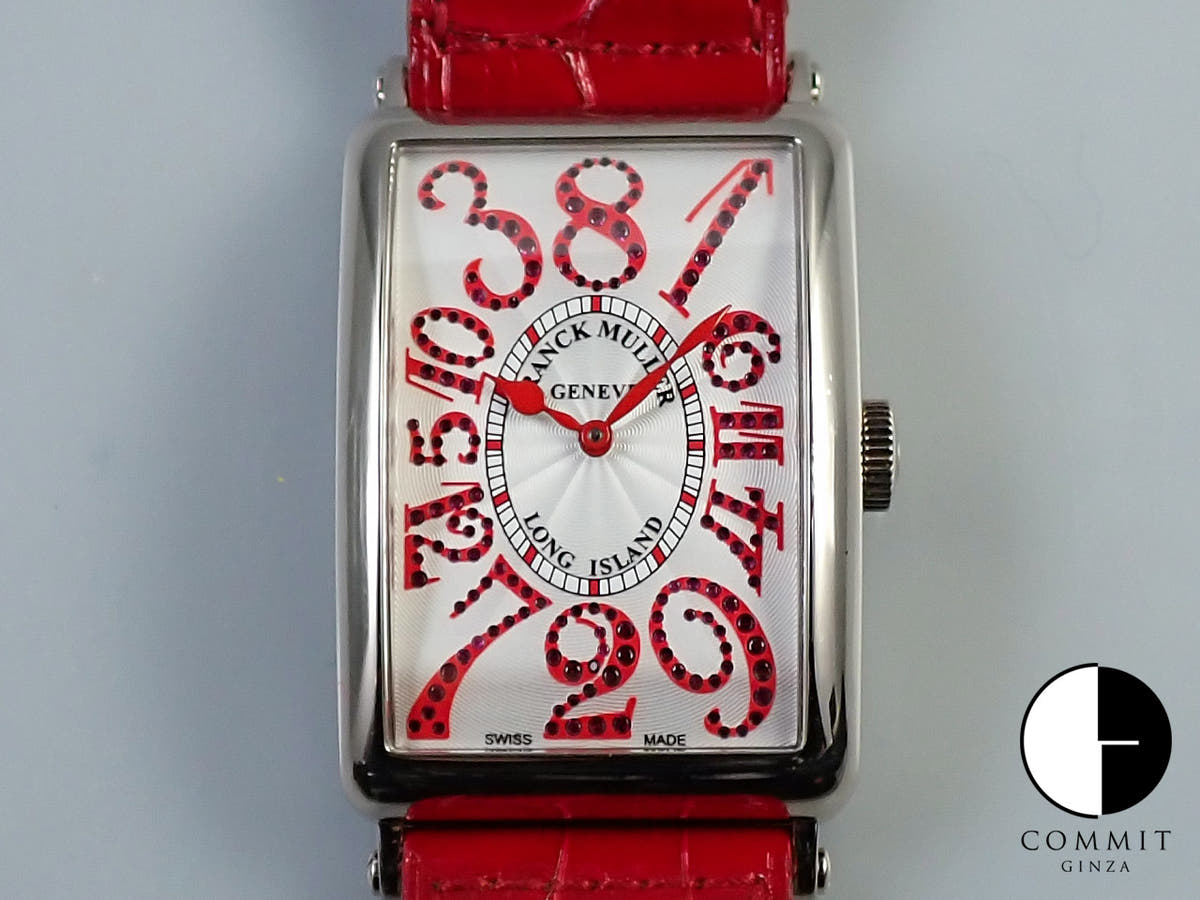 フランクミュラー ロングアイランド ジョーカー Ref.1200CHMAGRJ シルバー文字盤 中古 AZ6SZLF4