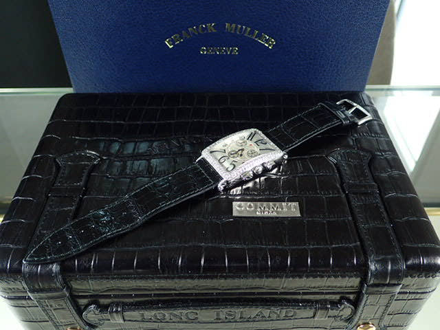 Franck Muller Long Island Ref.1000CCQZD Guilloche dial Used long-island-4