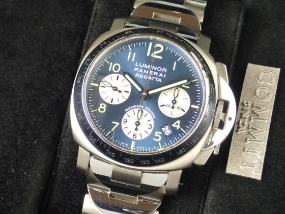 Panerai Luminor Ref.PAM00168 Blue Dial Used luminol-3