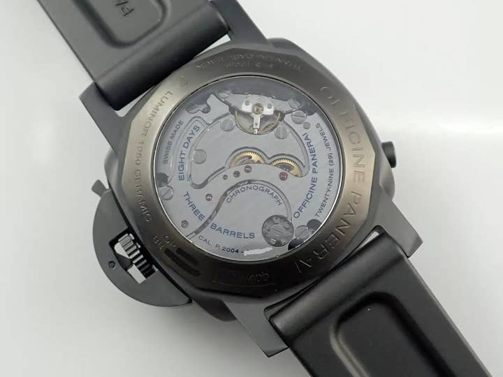 Panerai Luminor 1950 8DAYS Chrono Monopulsante GMT Ref.PAM00317 Black Dial Good Condition 50J0Z865