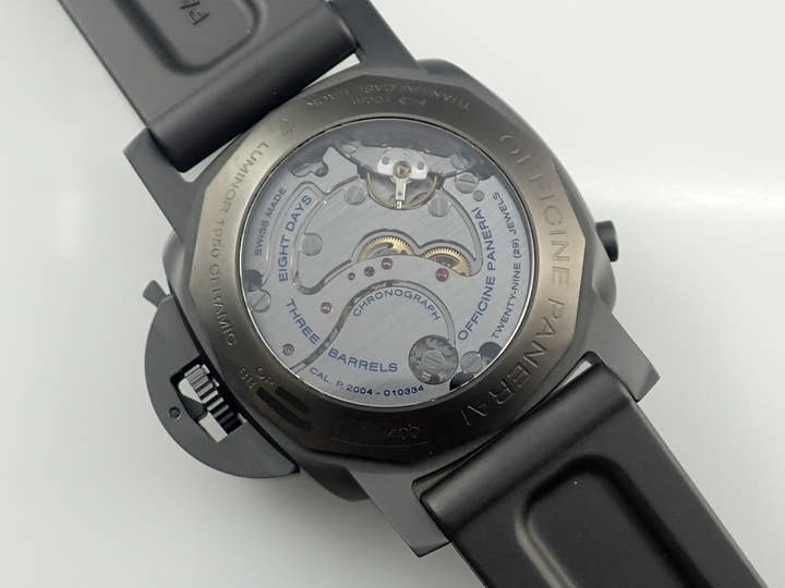 Panerai Luminor 1950 8DAYS Chrono Monopulsante GMT Ref.PAM00317 Black Dial Good Condition 50J0Z865