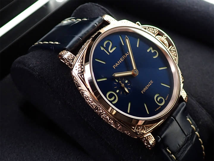 パネライ ルミノール ドゥエ ゴールドテック フィレンツェ Ref.PAM01204 ブルー文字盤 未使用 S7936326