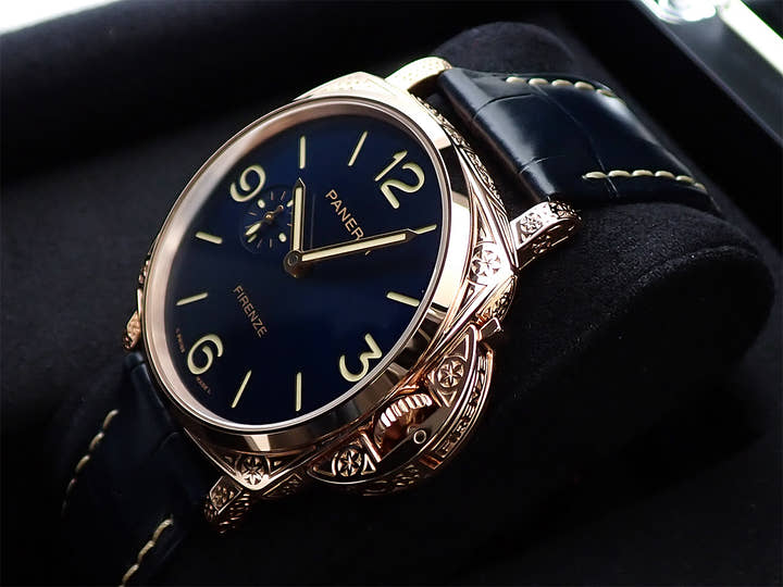 パネライ ルミノール ドゥエ ゴールドテック フィレンツェ Ref.PAM01204 ブルー文字盤 未使用 S7936326