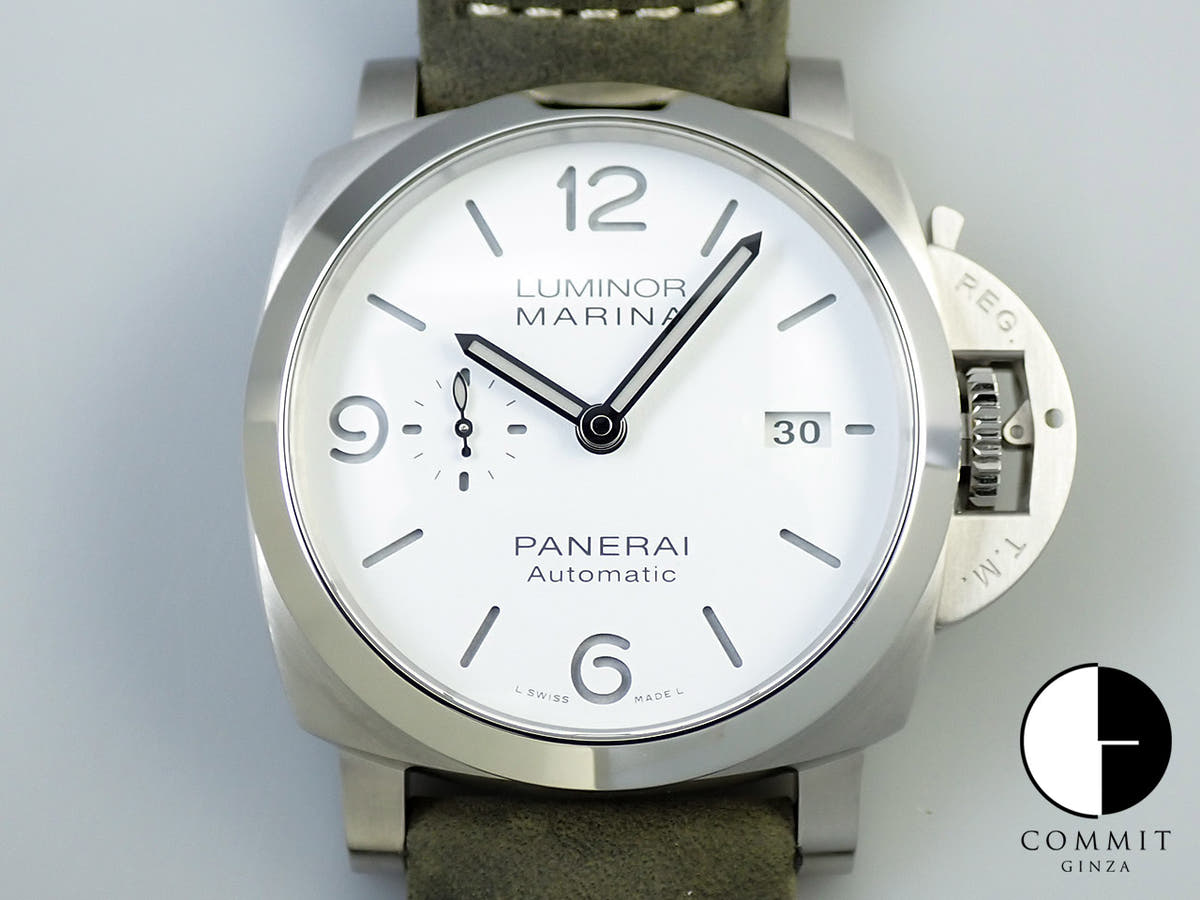パネライ ルミノール マリーナ Ref.PAM01314 ホワイト文字盤 美品 FZTSA7Y2