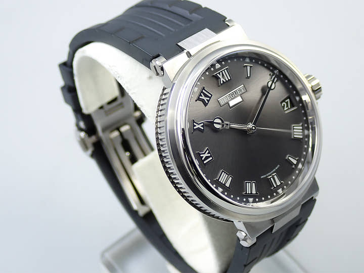 ブレゲ マリーン Ref.5517TI/G2/5ZU グレー文字盤 極美品 VHR563VJ
