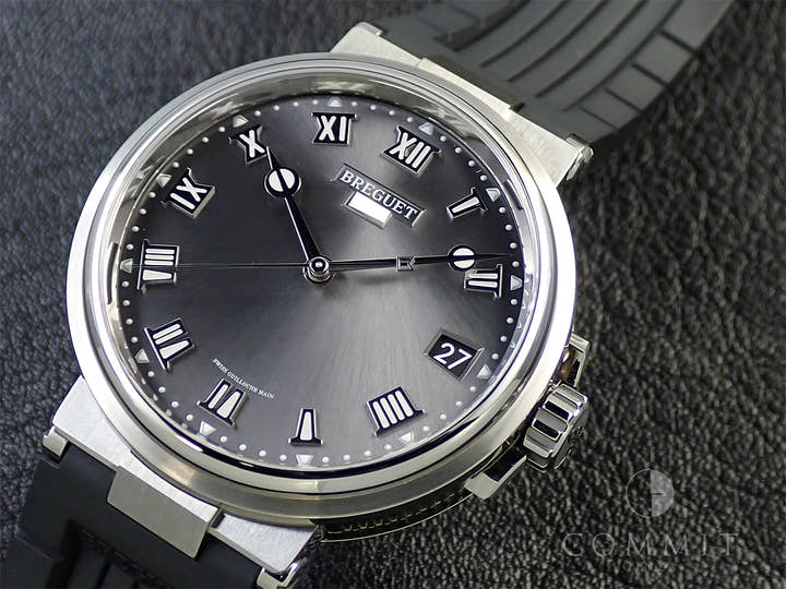 ブレゲ マリーン Ref.5517TI/G2/5ZU グレー文字盤 極美品 VHR563VJ