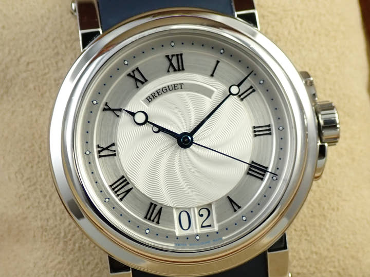ブレゲ マリーン ラージデイト Ref.5817ST シルバー文字盤 中古 H66WR74F