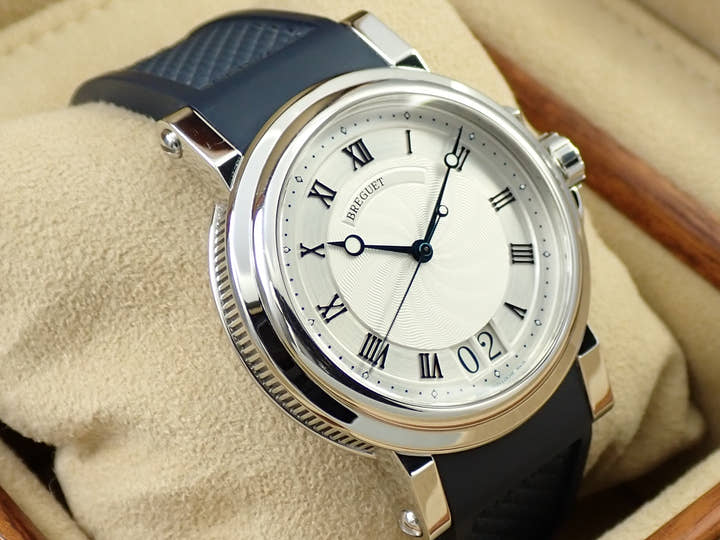ブレゲ マリーン ラージデイト Ref.5817ST シルバー文字盤 中古 H66WR74F