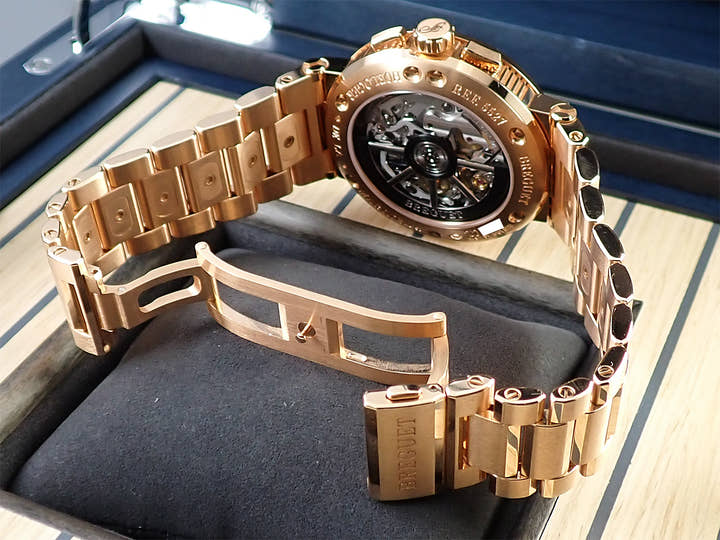 ブレゲ マリーン クロノグラフ Ref.5527BR/G3/RW0 グレー文字盤 美品 1L8YXR33