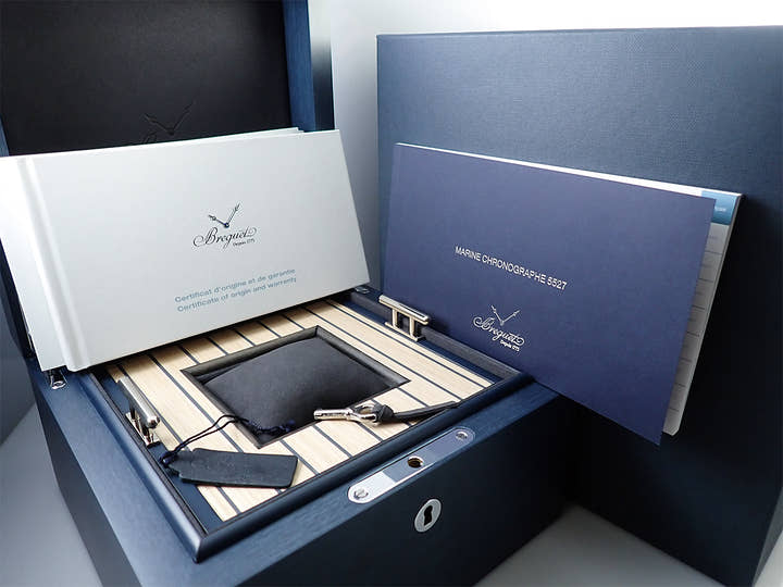 ブレゲ マリーン クロノグラフ Ref.5527BR/G3/RW0 グレー文字盤 美品 1L8YXR33