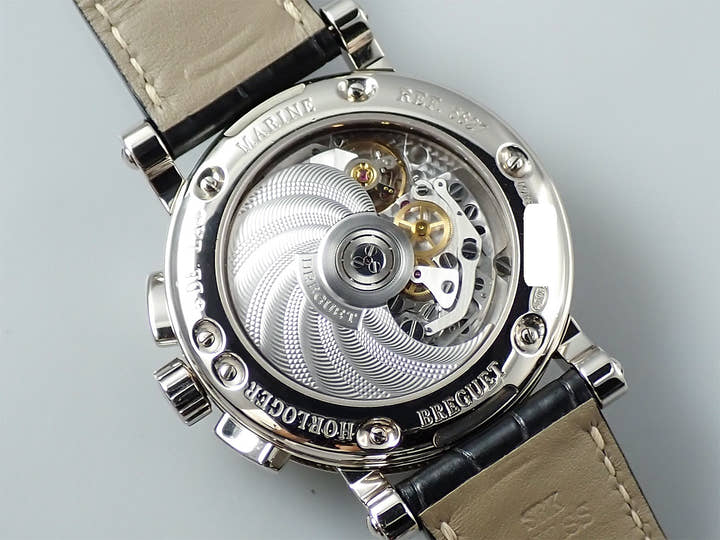 Breguet Marine II Chronograph Ref. 5827BB/12/5ZU Silver Dial Used 2SR362A6