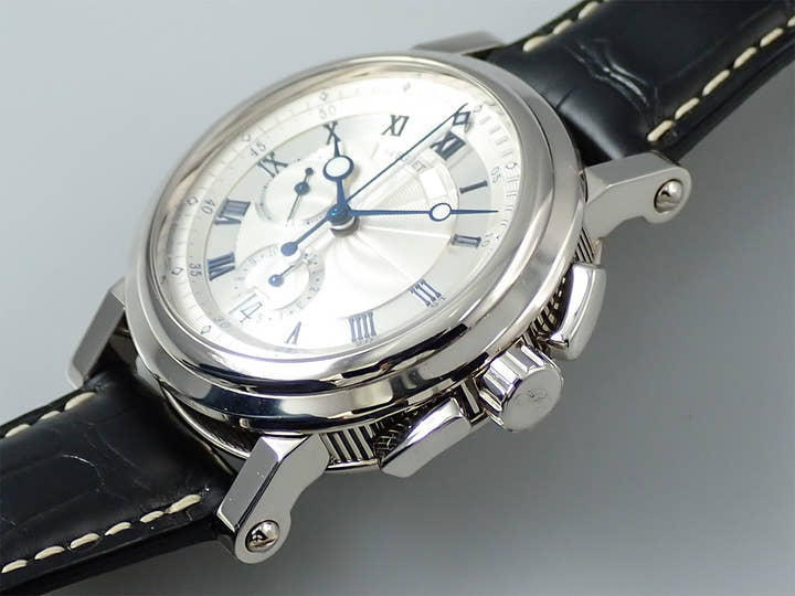 Breguet Marine II Chronograph Ref. 5827BB/12/5ZU Silver Dial Used 2SR362A6