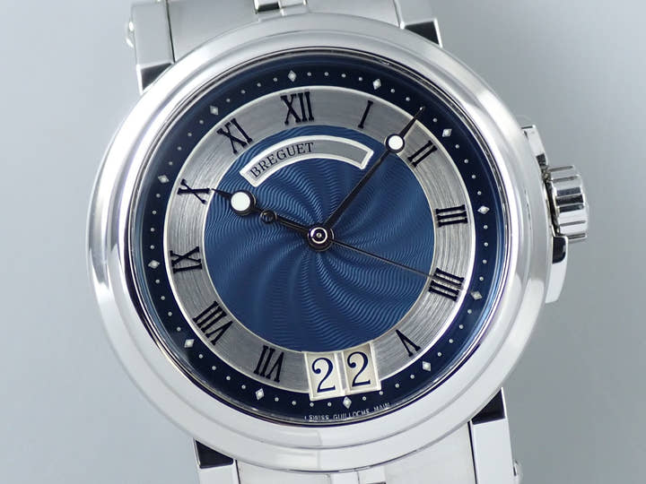Breguet Marine II Large Date Ref.5817ST/Y2/SV0 Blue Dial Used S7S2509V