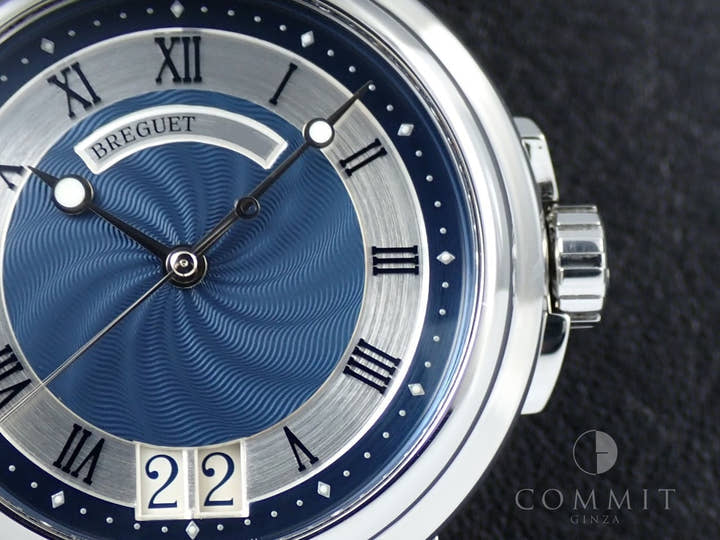Breguet Marine II Large Date Ref.5817ST/Y2/SV0 Blue Dial Used S7S2509V