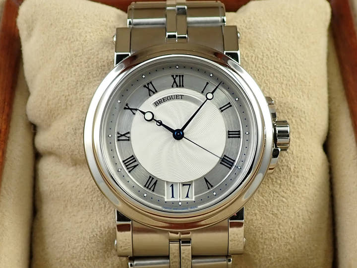 ブレゲ マリーン ラージデイト Ref.5817ST/12/SV0 シルバー文字盤 中古 YW2VZ4UP