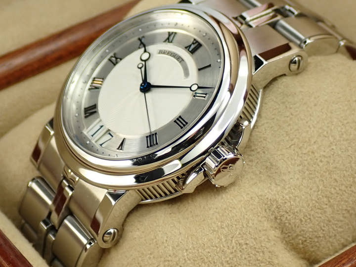 ブレゲ マリーン ラージデイト Ref.5817ST/12/SV0 シルバー文字盤 中古 YW2VZ4UP