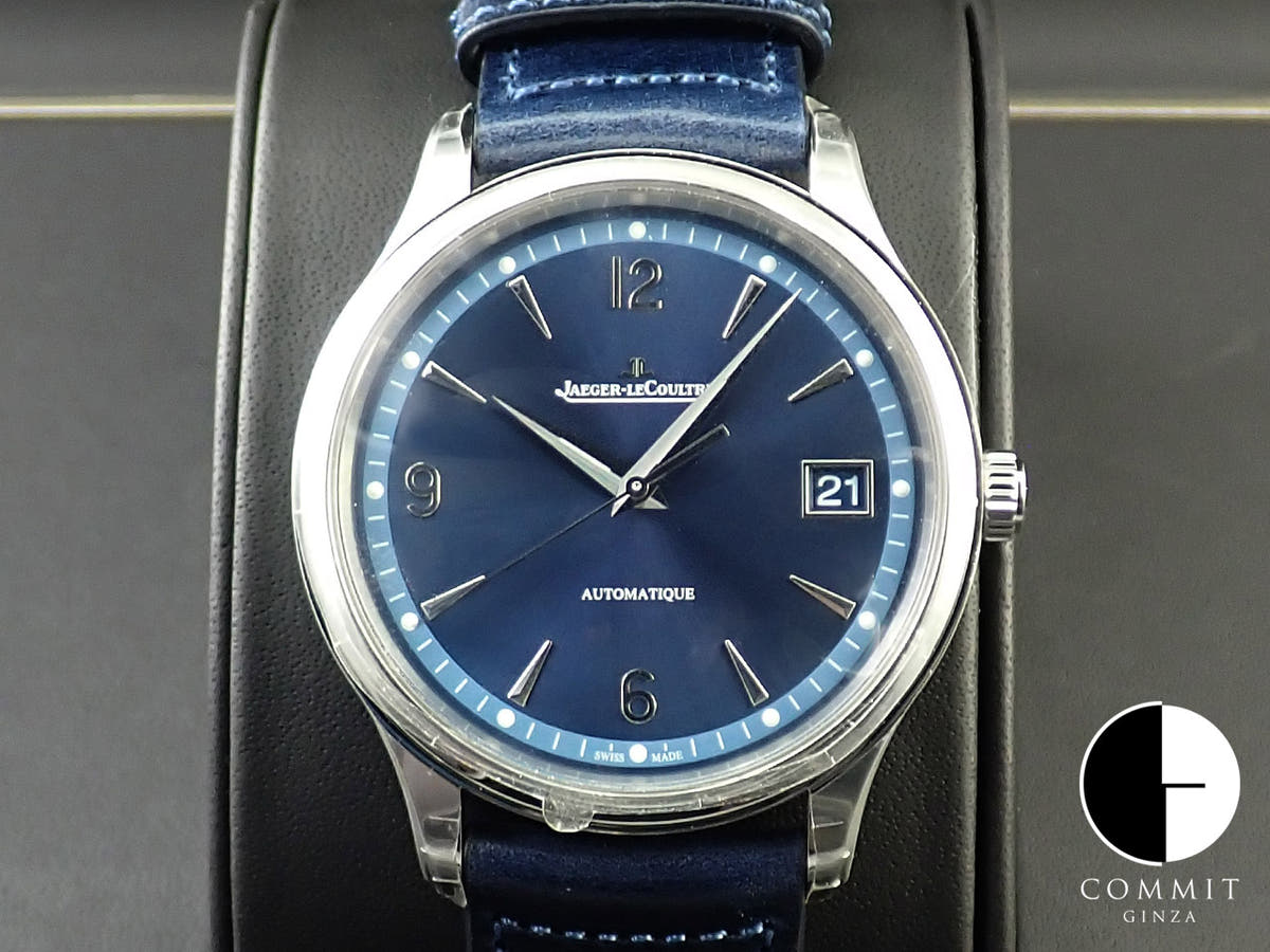 ジャガールクルト マスター コントロール デイト Ref.Q4018480 ブルー文字盤 未使用 855YF5FW