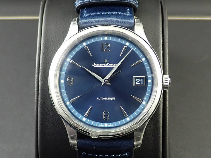 ジャガールクルト マスター コントロール デイト Ref.Q4018480 ブルー文字盤 未使用 855YF5FW