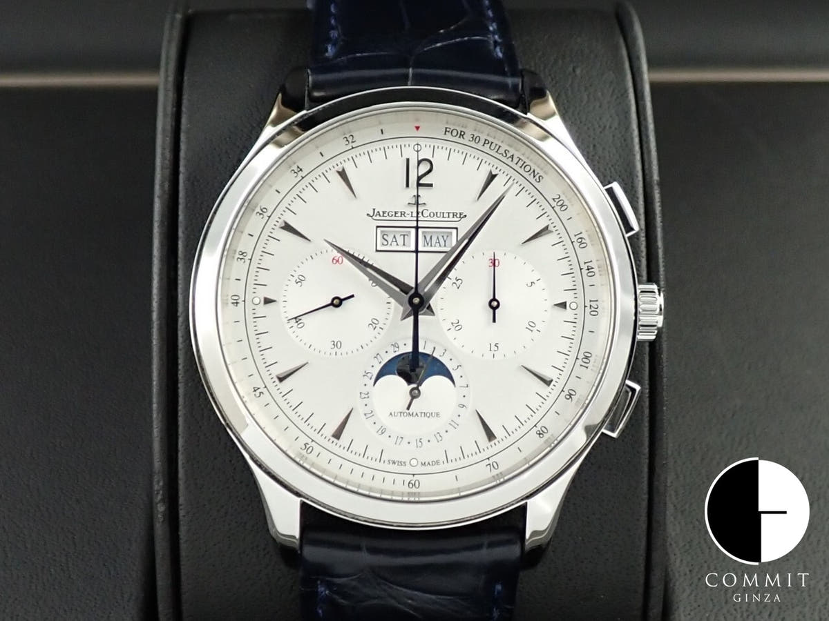 ジャガールクルト マスターコントロール クロノグラフカレンダー Ref.Q4138420 シルバー文字盤 中古 5WUWPVUW
