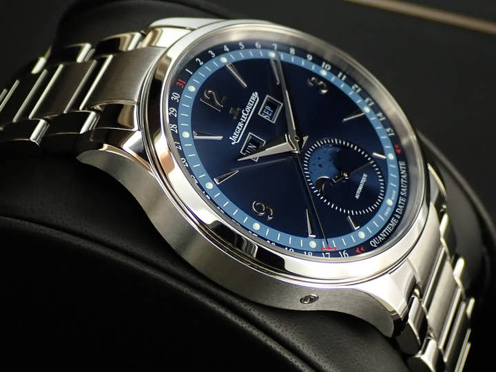 ジャガールクルト マスター コントロール カレンダー Ref.Q4148480 ブルー文字盤 美品 W9V42FPW