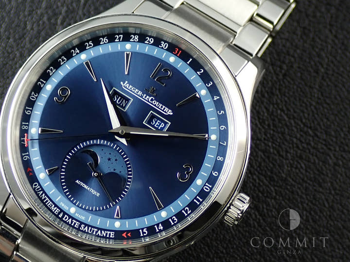 ジャガールクルト マスター コントロール カレンダー Ref.Q4148480 ブルー文字盤 美品 W9V42FPW