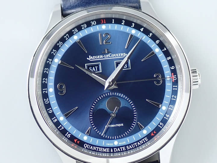 ジャガールクルト マスター コントロール カレンダー Ref.Q4148480 ブルー文字盤 美品 278W4J29