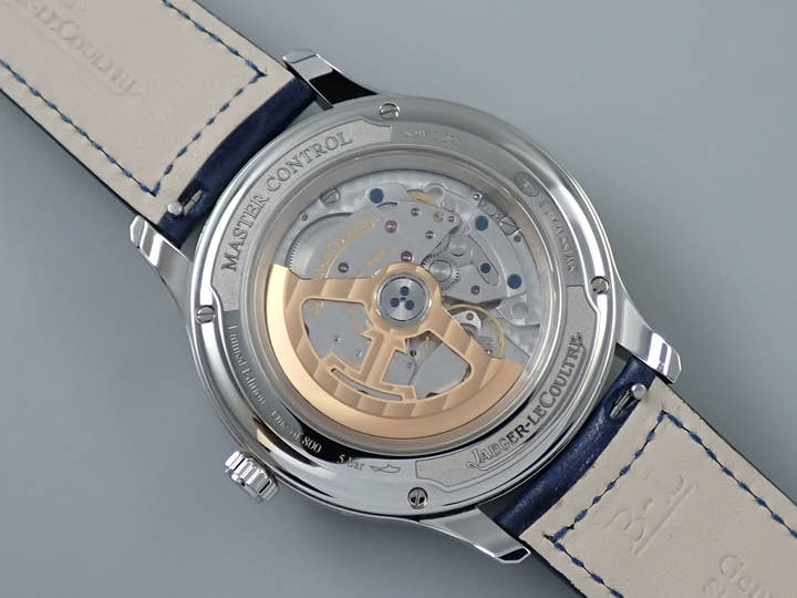 ジャガールクルト マスター コントロール カレンダー Ref.Q4148480 ブルー文字盤 美品 278W4J29