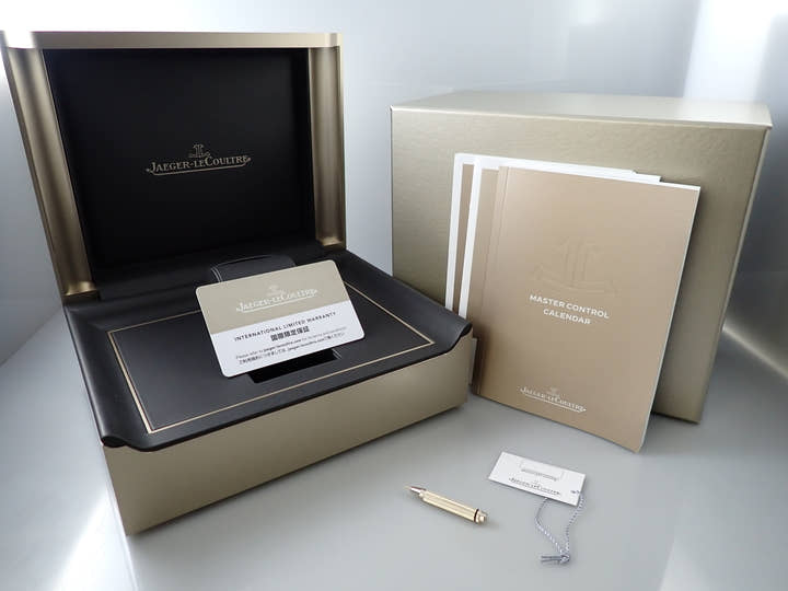 ジャガールクルト マスター コントロール カレンダー Ref.Q4148480 ブルー文字盤 美品 278W4J29