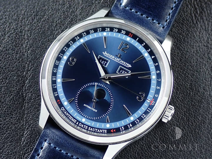 ジャガールクルト マスター コントロール カレンダー Ref.Q4148480 ブルー文字盤 美品 278W4J29