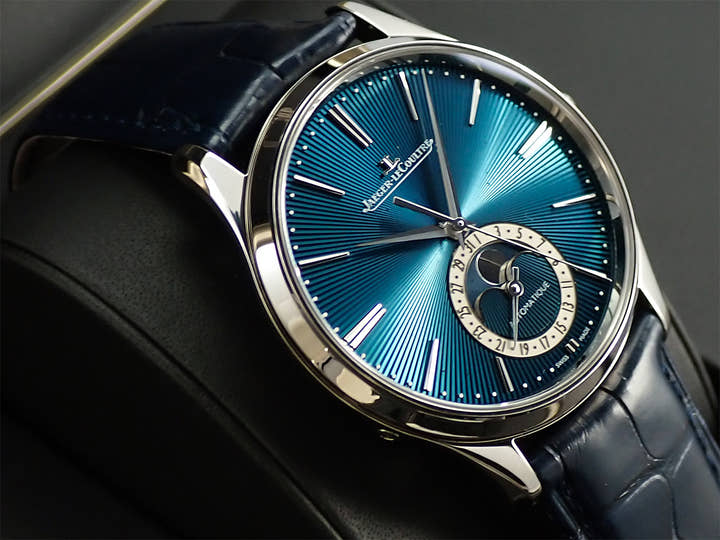 ジャガールクルト マスター ウルトラスリム ムーン エナメル Ref.Q13635E1 ブルーエナメル文字盤 美品 09XWWRXY